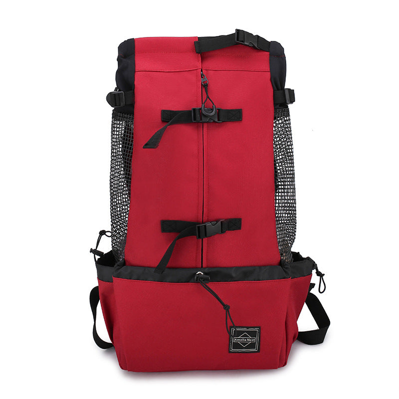 Pet Carrier Backpack Double Shoulder Travel Bag Portable