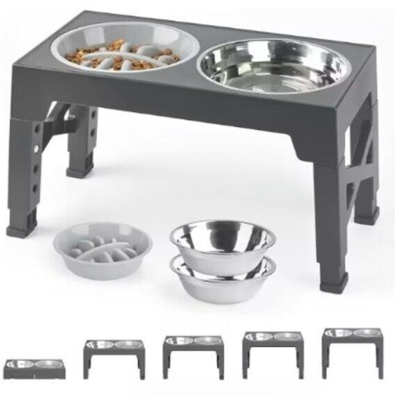 Pet Elevated Feeding Bowl Neck Protection Anti-Tip Design