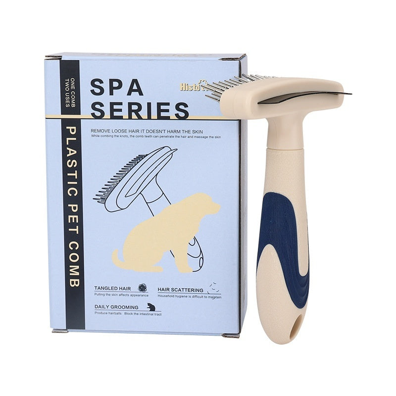 Pet Grooming Brush Hair Remover Detangler Tool