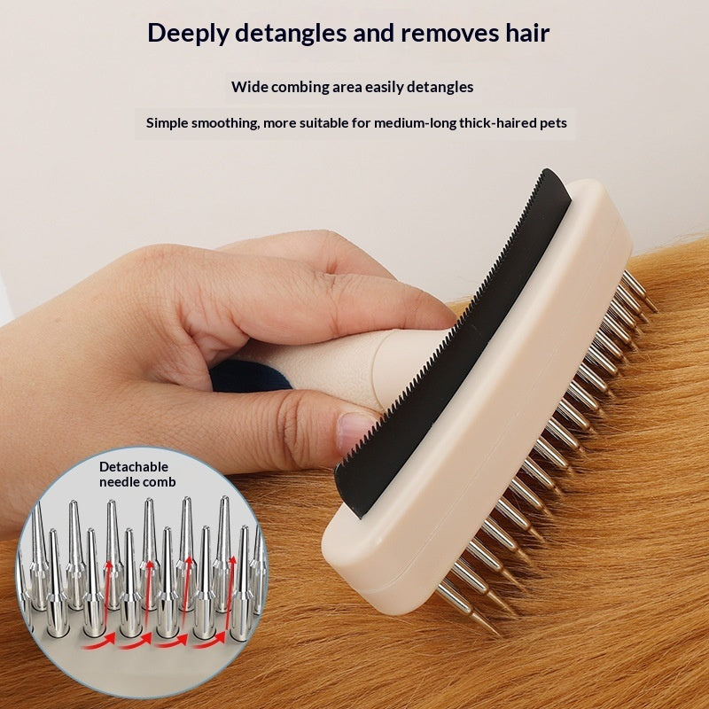 Pet Grooming Brush Hair Remover Detangler Tool