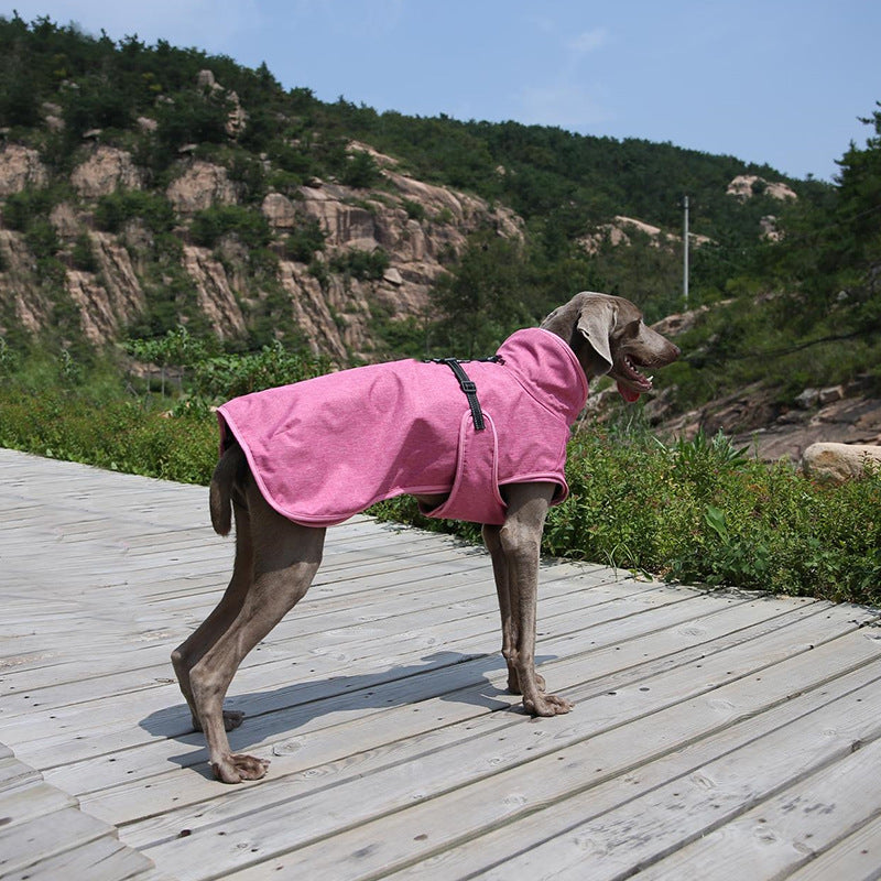 Warm Waterproof Pet Shell Jacket for Winter Outdoors
