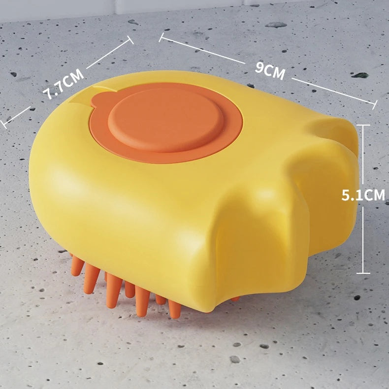 Pet Bath Massage Brush with Shampoo Box