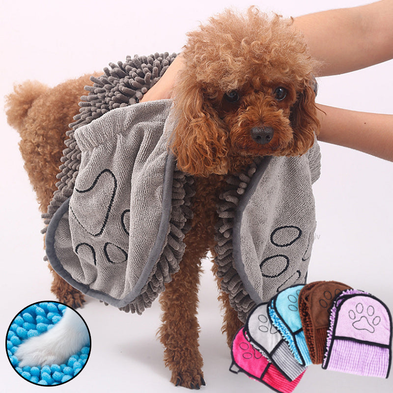 Super Absorbent Microfiber Pet Bath Towel Quick-Drying