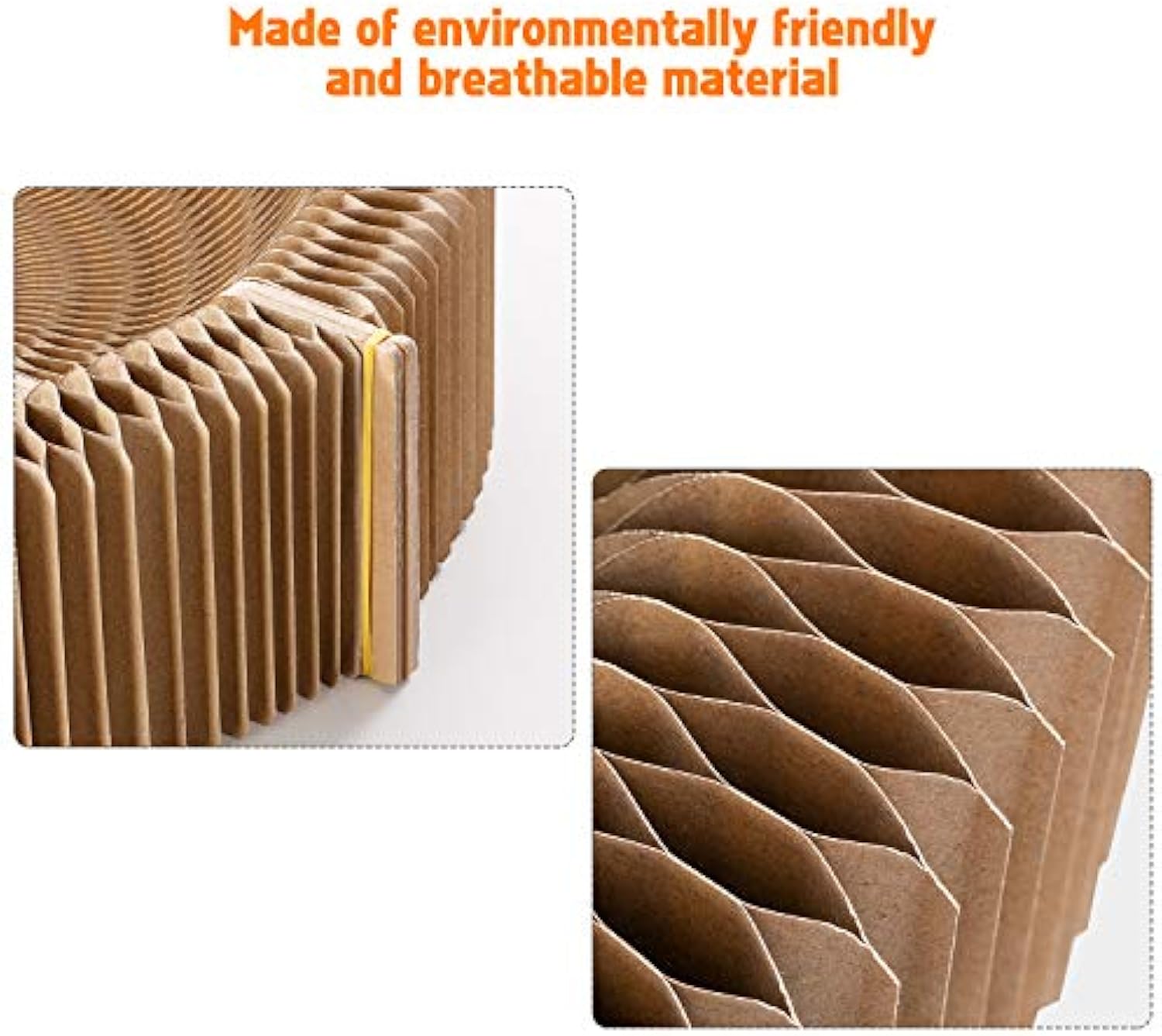 Collapsible Pet Scratcher Lounge Bed Corrugated