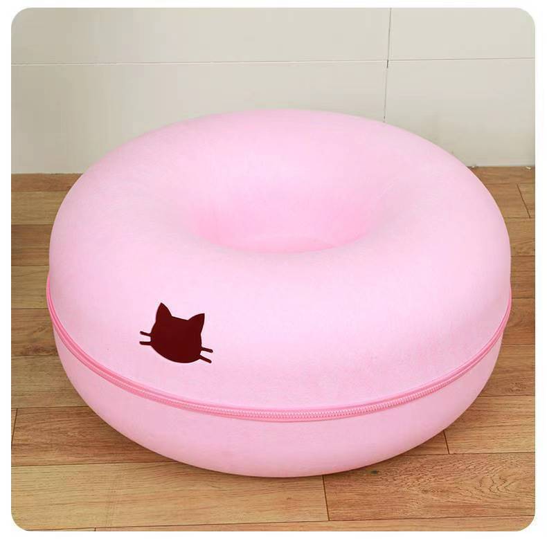 Pet Comfortable Round Tunnel Bed For Sleeping And Play