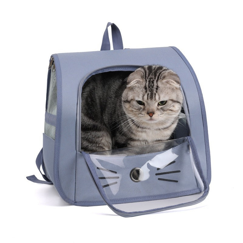 Pet Carrier Backpack Outdoor Breathable Travel Bag