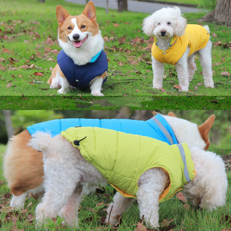 Thick Waterproof Double-Sided Reflective Pet Jacket