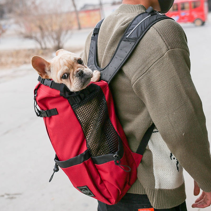 Pet Carrier Backpack Double Shoulder Travel Bag Portable