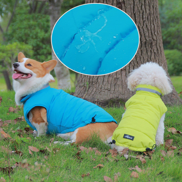 Thick Waterproof Double-Sided Reflective Pet Jacket