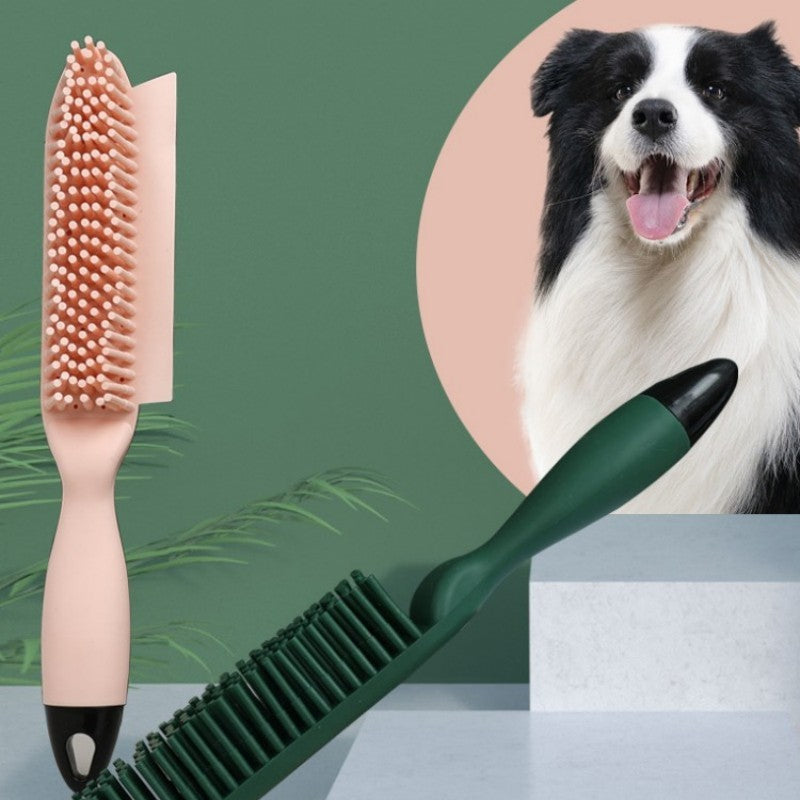Pet Hair Remover Brush Massage Comb With Fur Collector