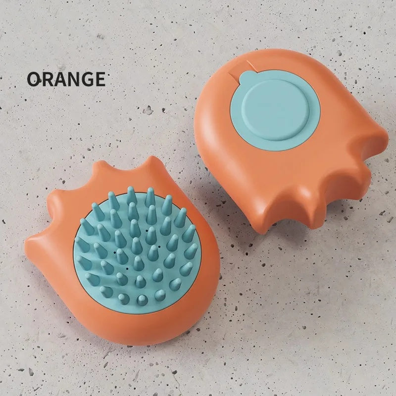 Pet Bath Massage Brush with Shampoo Box