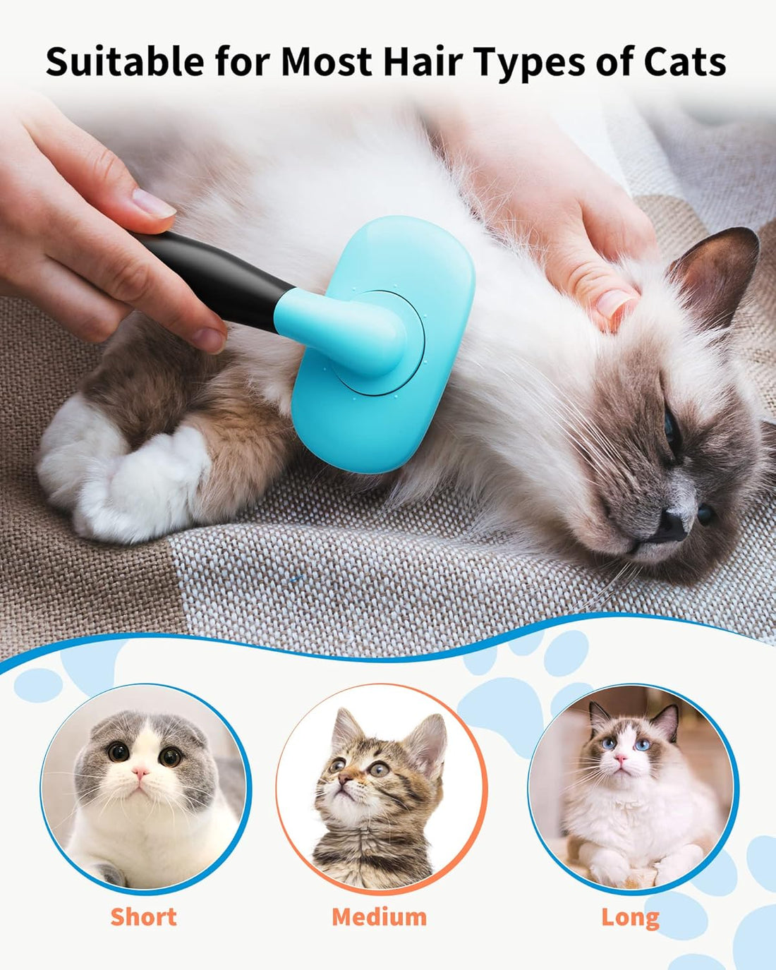 Pet Grooming Brush Shedding And Fur Removal Tool