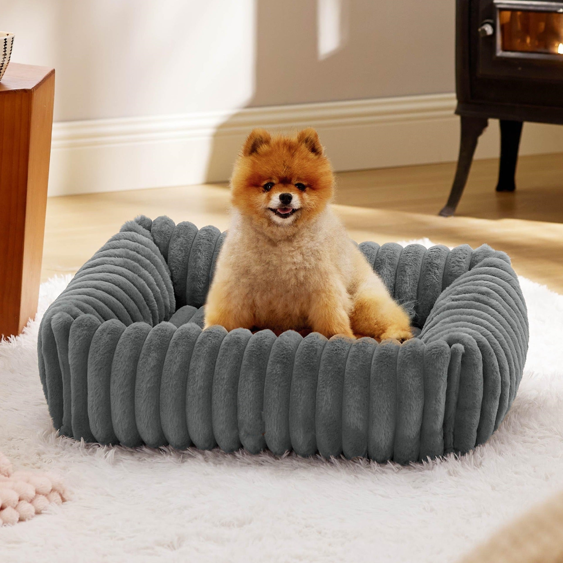 All Season Warm Plush Pet Bed Comfortable Cozy Sleeping House