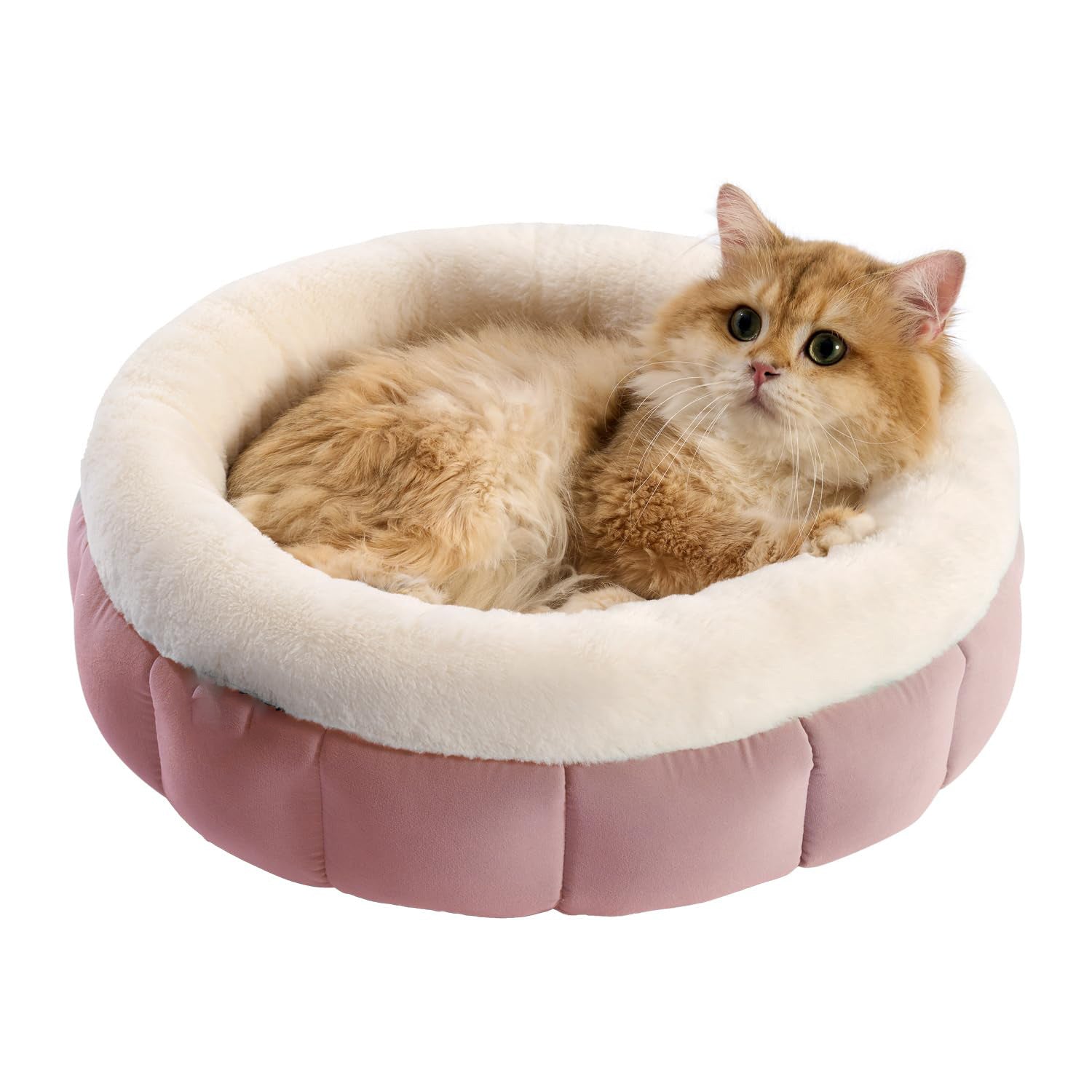 Donut Shaped Pet Bed Soft Round Washable Cushion