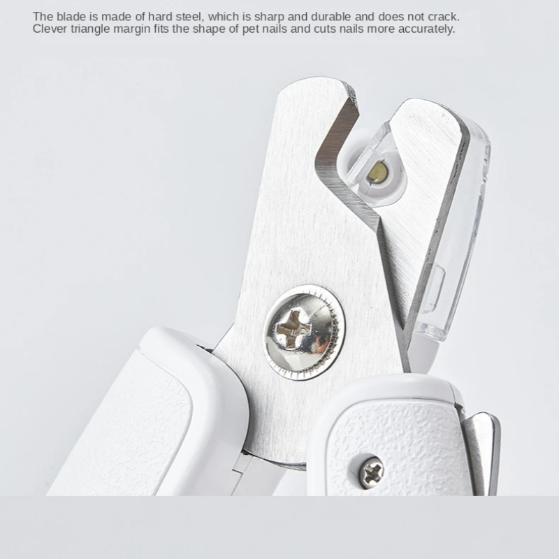Professional Pet Nail Clippers Scissors LED Light Trimmer
