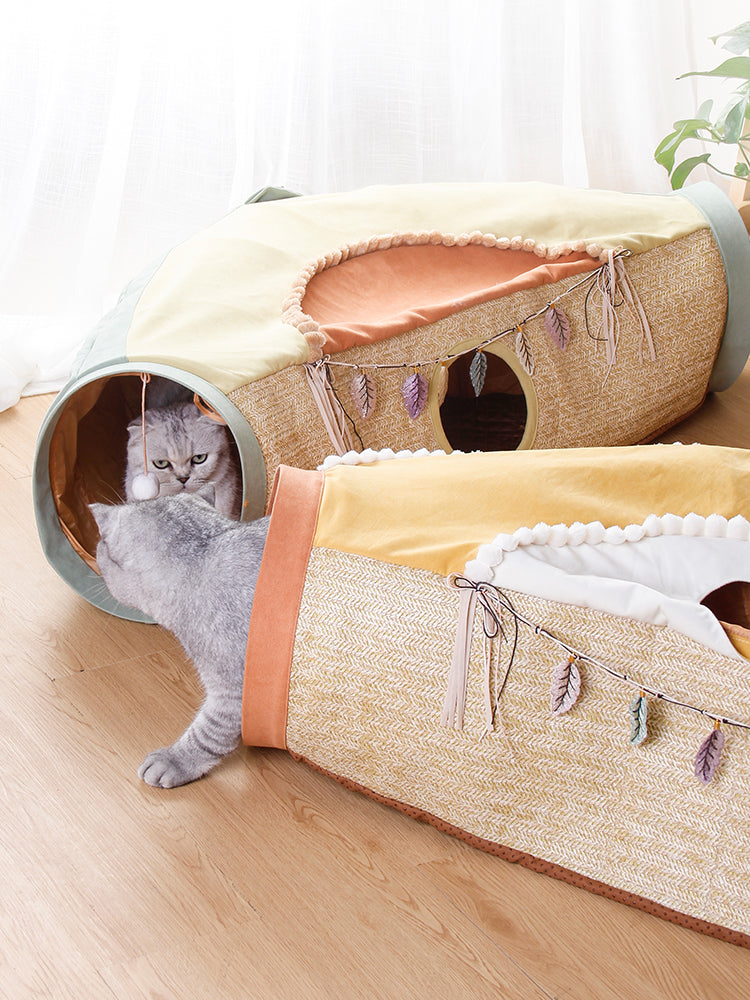 Pet Net Litter Roll Interactive Toy With Drilling Hole