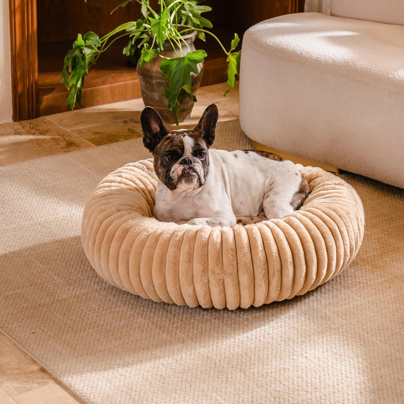 Pet Plush Bed Round Soft Warm Sleeping Mat