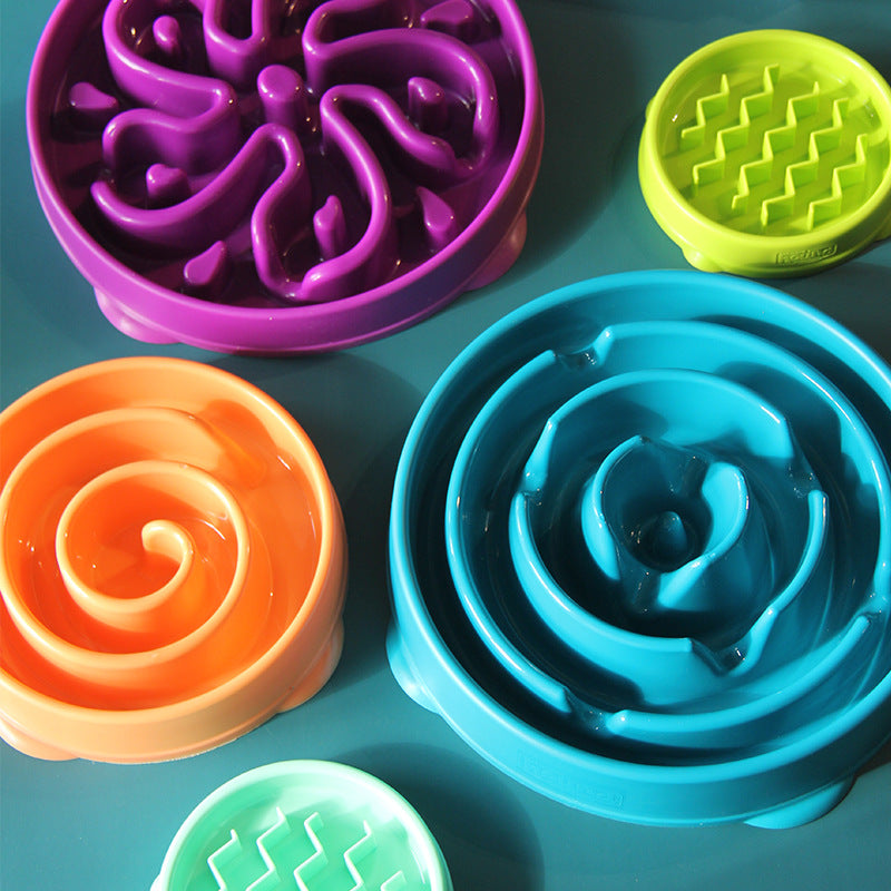 Slow Feed Anti-Choke Self-Licking Pet Food Bowl