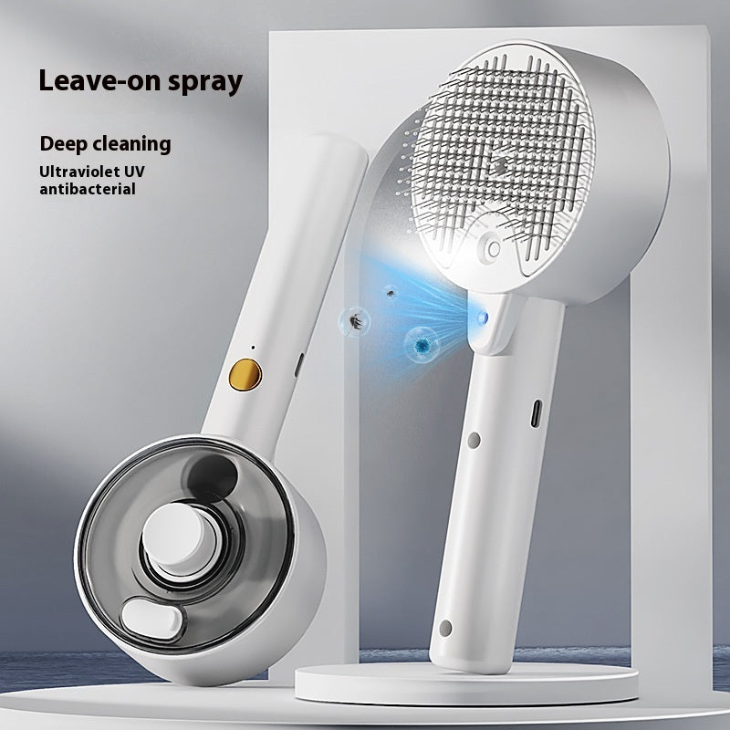 Self Cleaning Pet Hair Remover Brush Grooming Tool