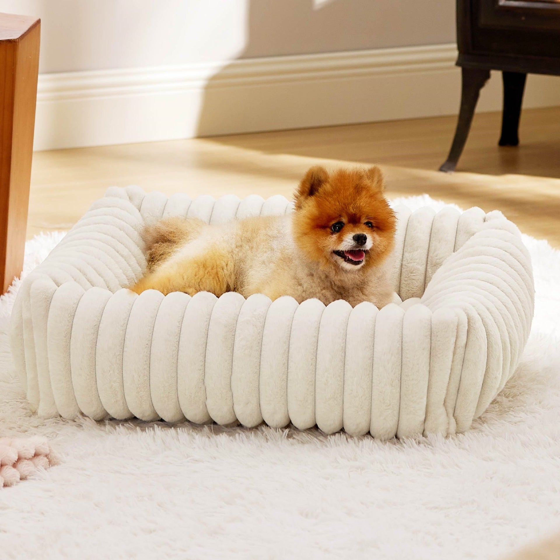 All Season Warm Plush Pet Bed Comfortable Cozy Sleeping House