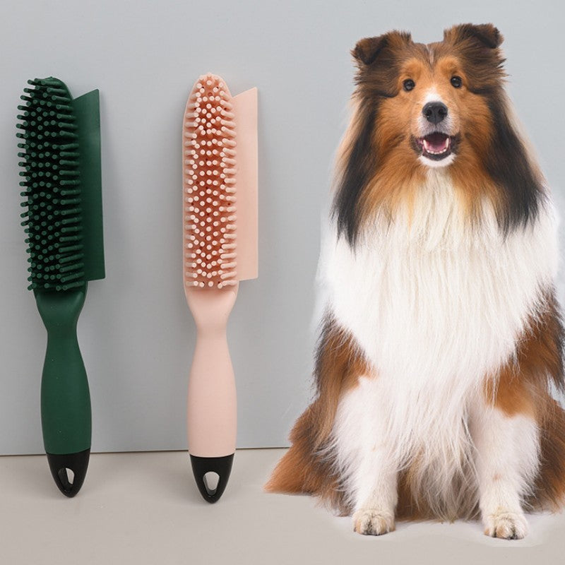 Pet Hair Remover Brush Massage Comb With Fur Collector