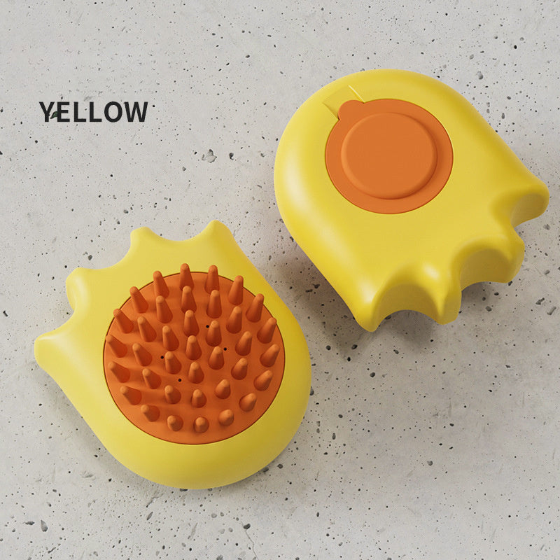 Pet Bath Massage Brush with Shampoo Box