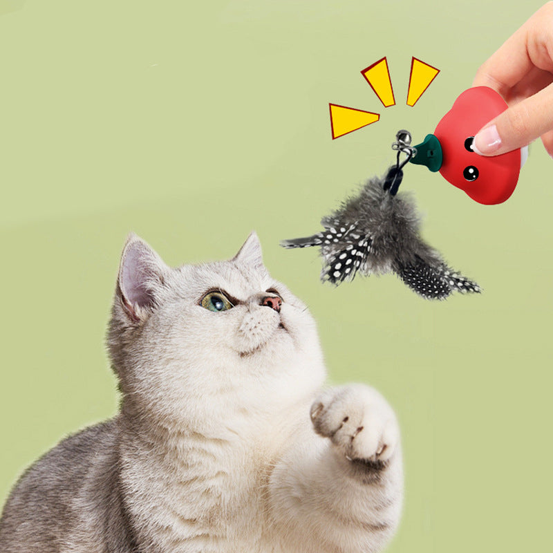 Retractable Wand Suction Cup Interactive Pet Toy