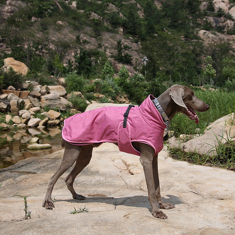 Warm Waterproof Pet Shell Jacket for Winter Outdoors