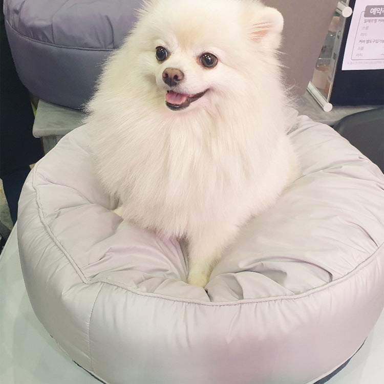 Moisture Proof Dust Proof Elastic Removable Washable Round Pet Bed