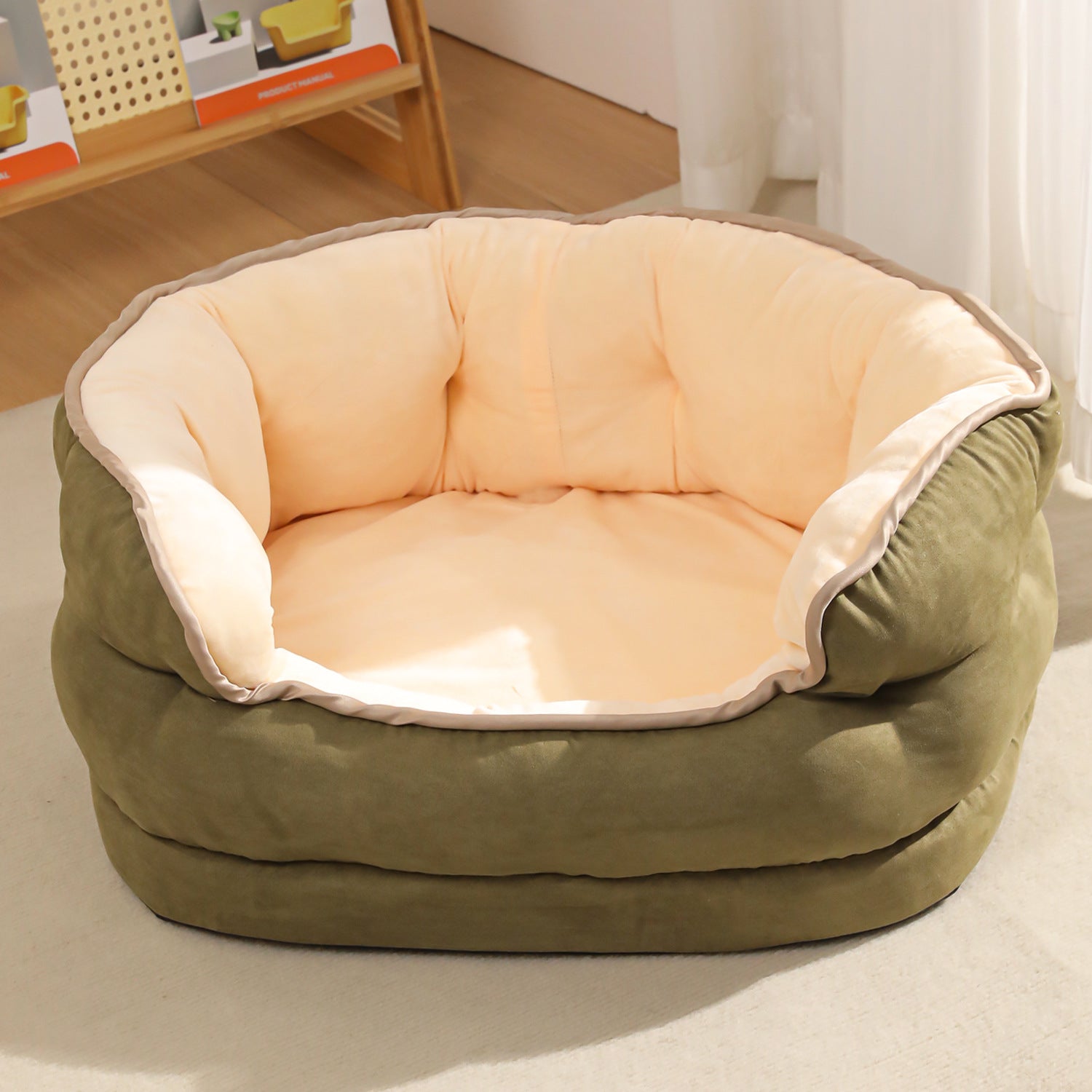 Warm Plush Pet Sofa Bed Thickened Washable Cushion