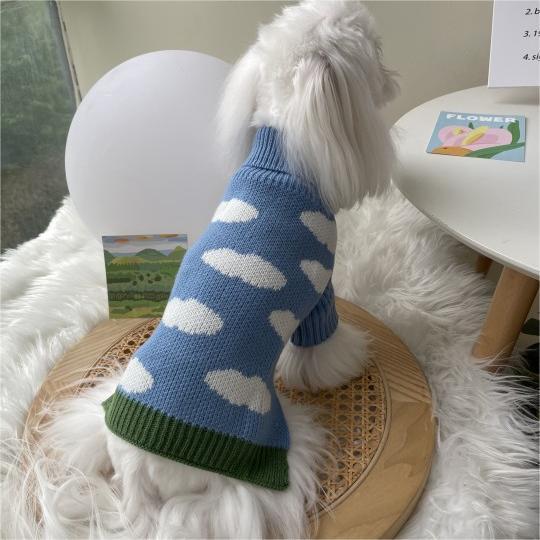 Jacquard Knit Pet Sweater Clothing