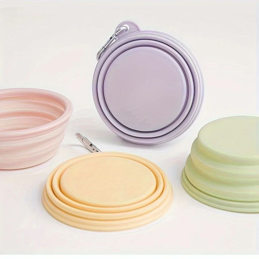 Hanging Foldable Pet Bowl Portable Travel Food Water Container