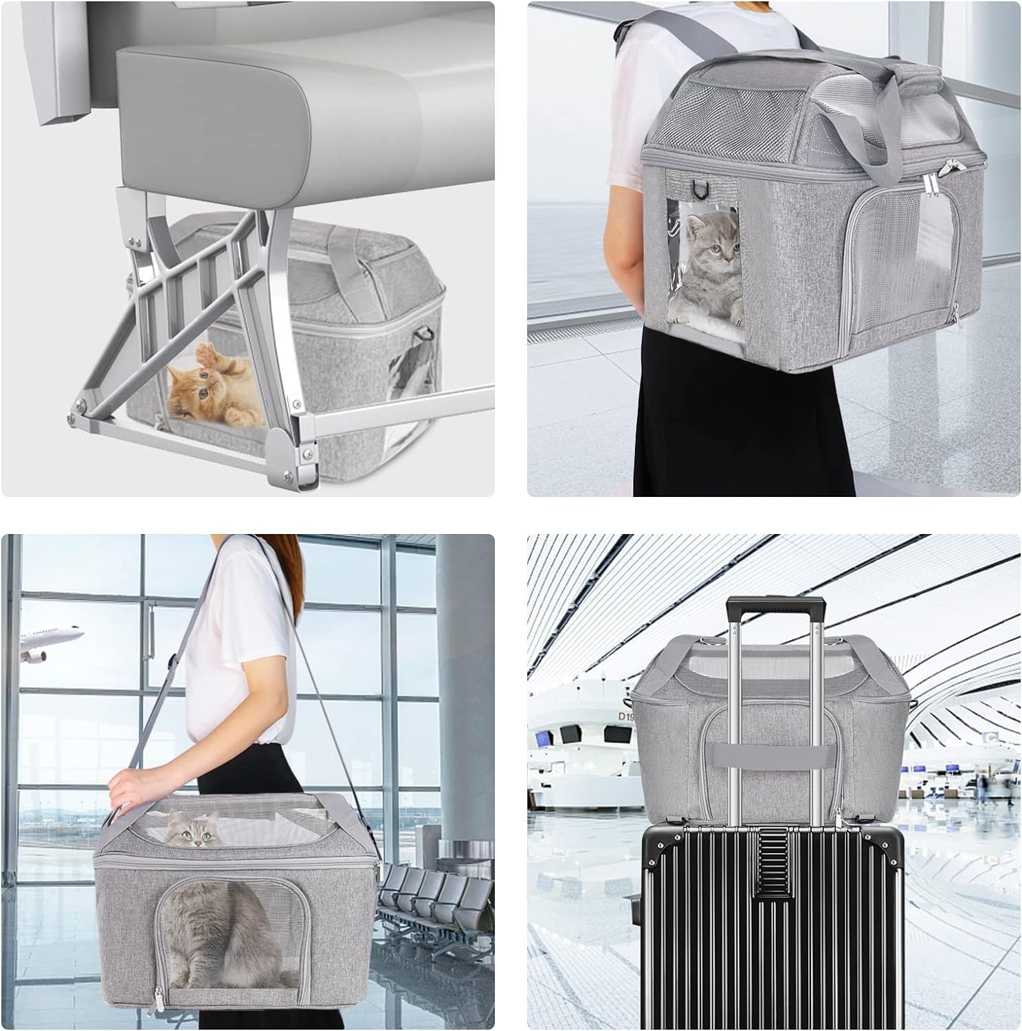 Breathable Portable Backpack Pet Carrier For Travel