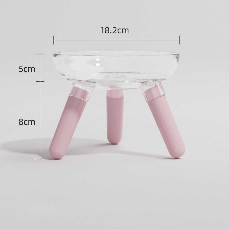 Pet Glass Feeding Bowl Anti-Spill Water and Food Dish