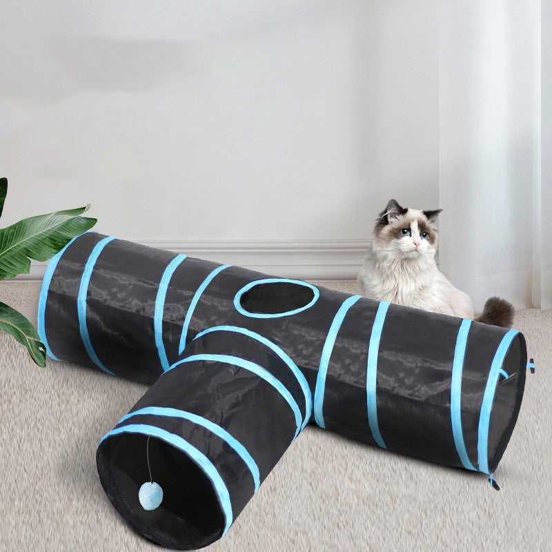 Foldable Tunnel Climbing Interactive Pet Toy