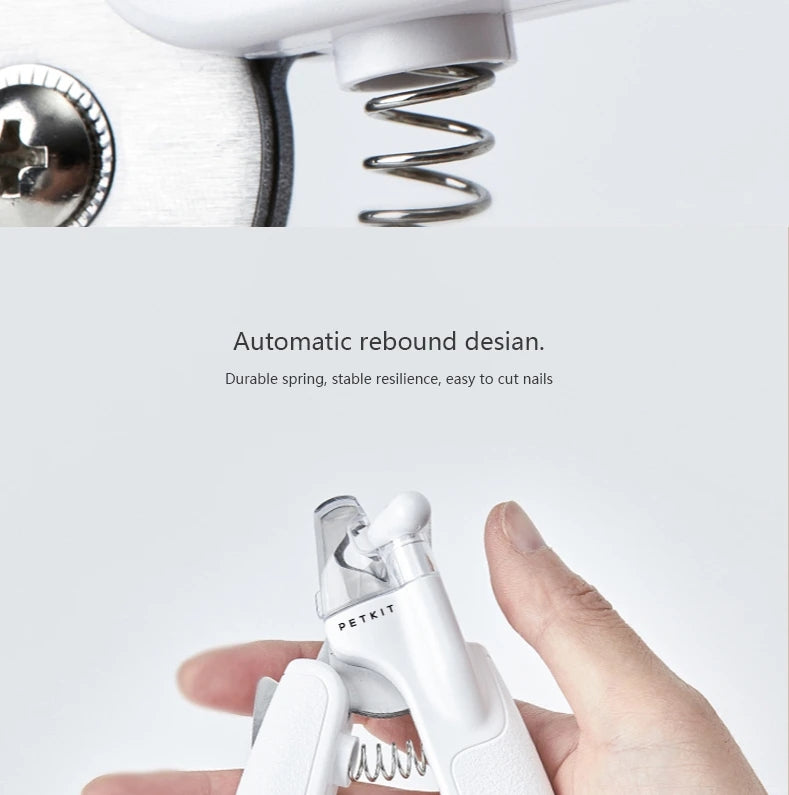Professional Pet Nail Clippers Scissors LED Light Trimmer