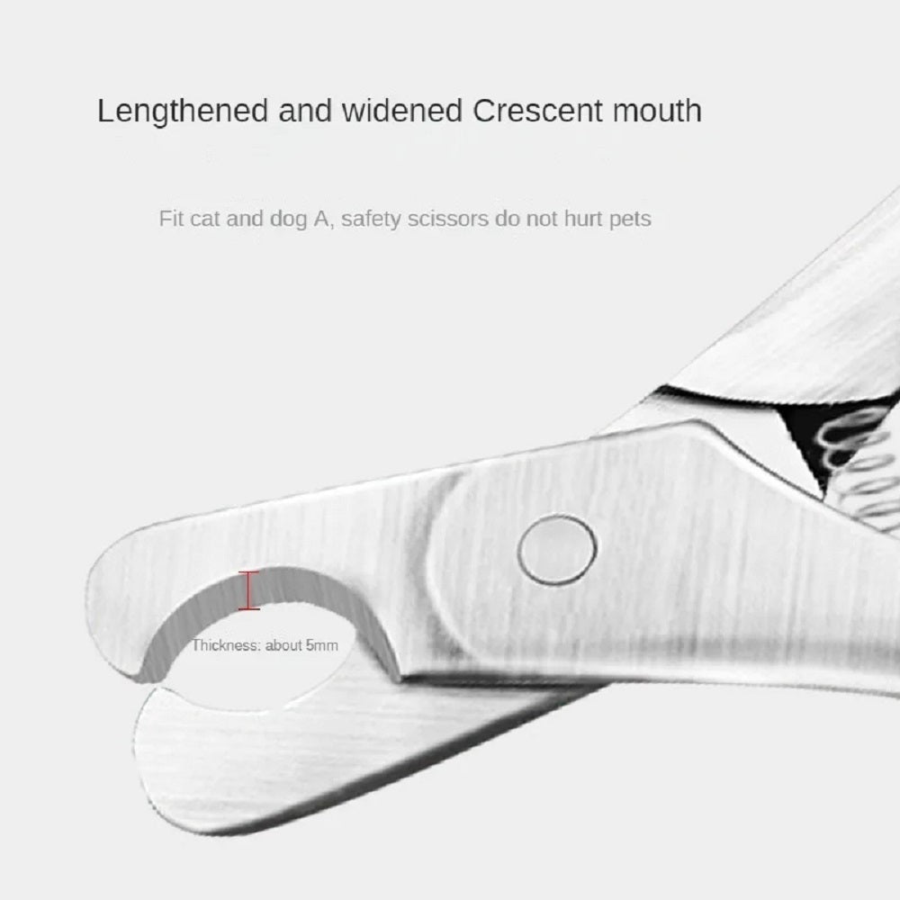 Professional Pet Nail Clipper Sharp Safety Stainless Steel Trimmer