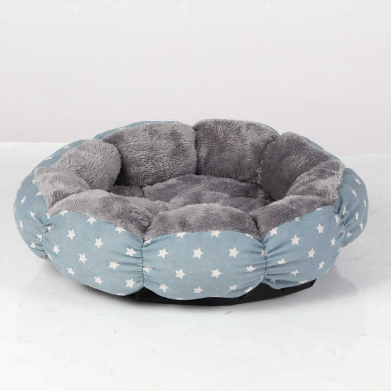 Calming Donut Pet Bed Soft Round Fluffy Indoor Cushion