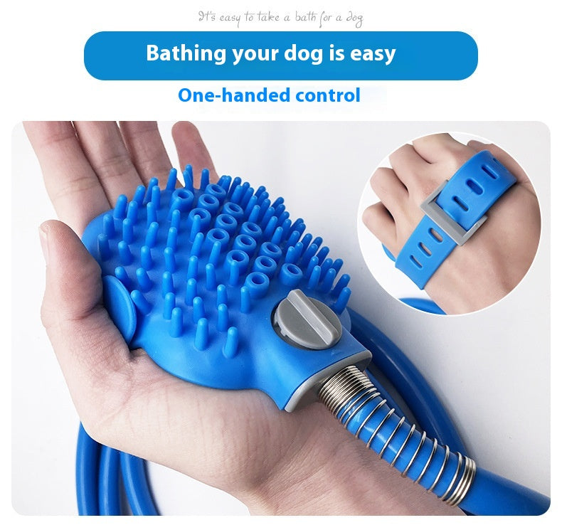 Silicone Pet Bathing Gloves Handheld Massage Brush