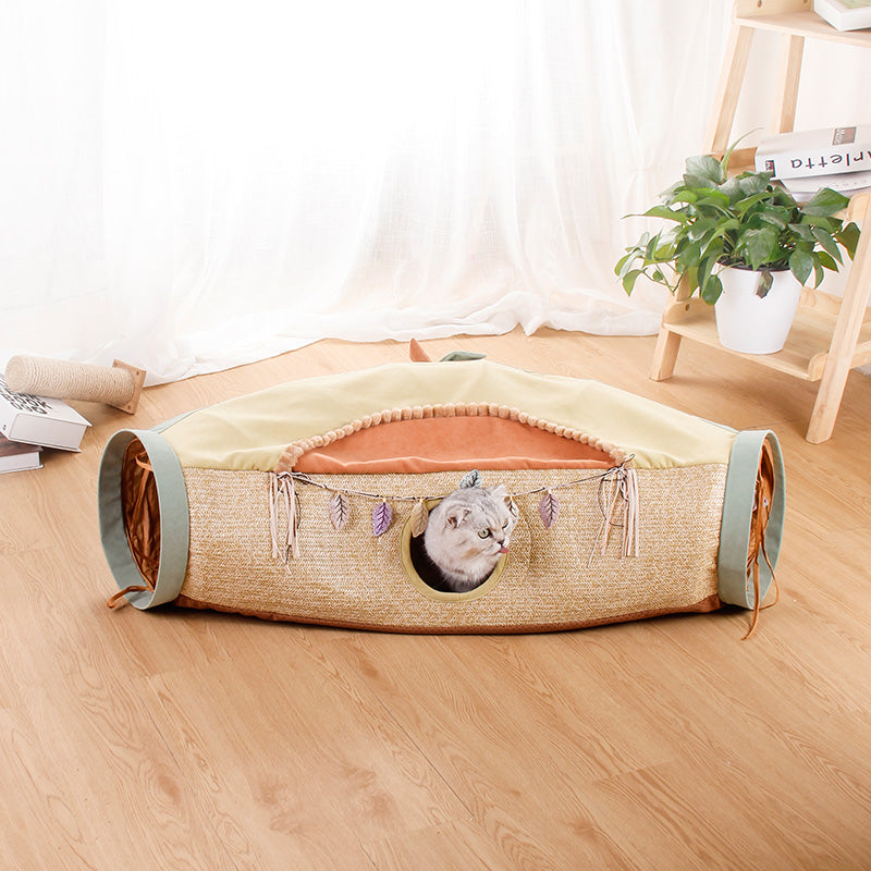 Pet Net Litter Roll Interactive Toy With Drilling Hole