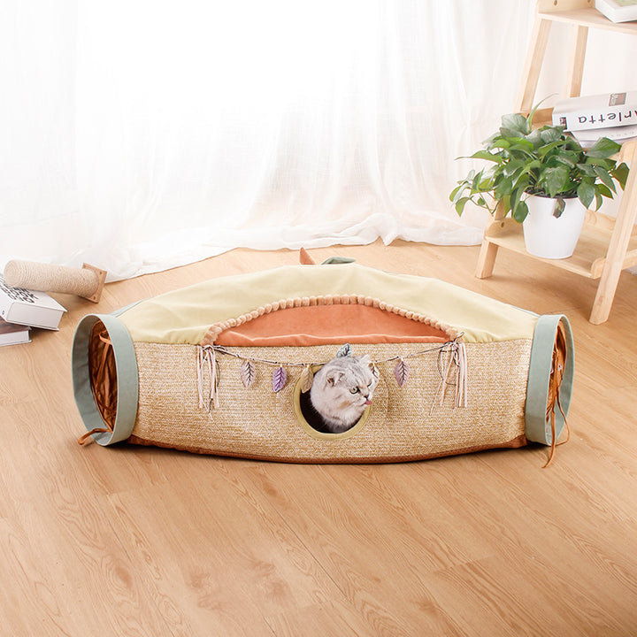 Pet Net Litter Roll Interactive Toy With Drilling Hole
