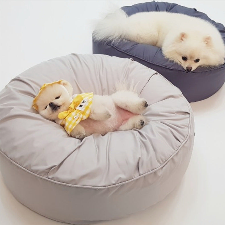 Moisture Proof Dust Proof Elastic Removable Washable Round Pet Bed