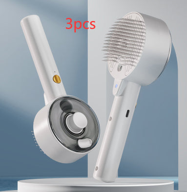 Self Cleaning Pet Hair Remover Brush Grooming Tool