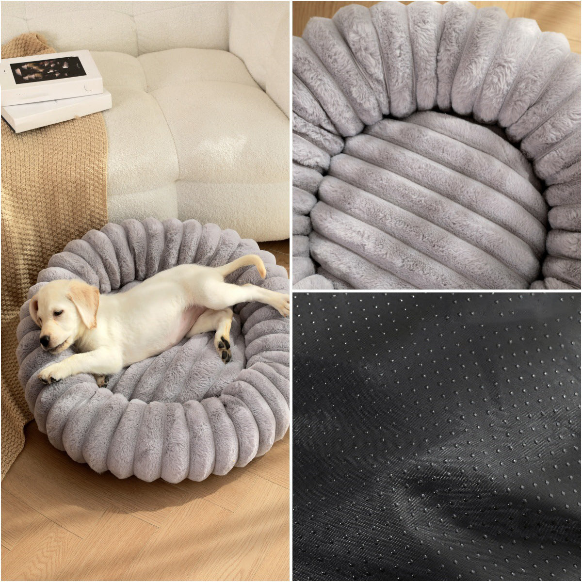 High Weight Plush Pet Nest Warm Round Indoor Bed