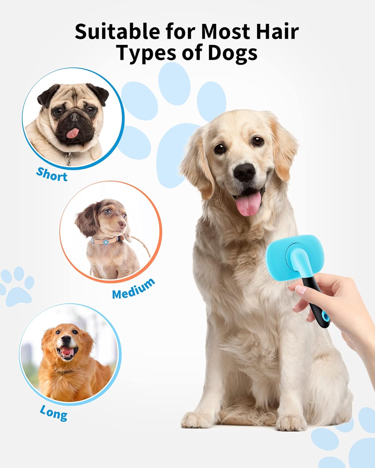 Pet Grooming Brush Shedding And Fur Removal Tool