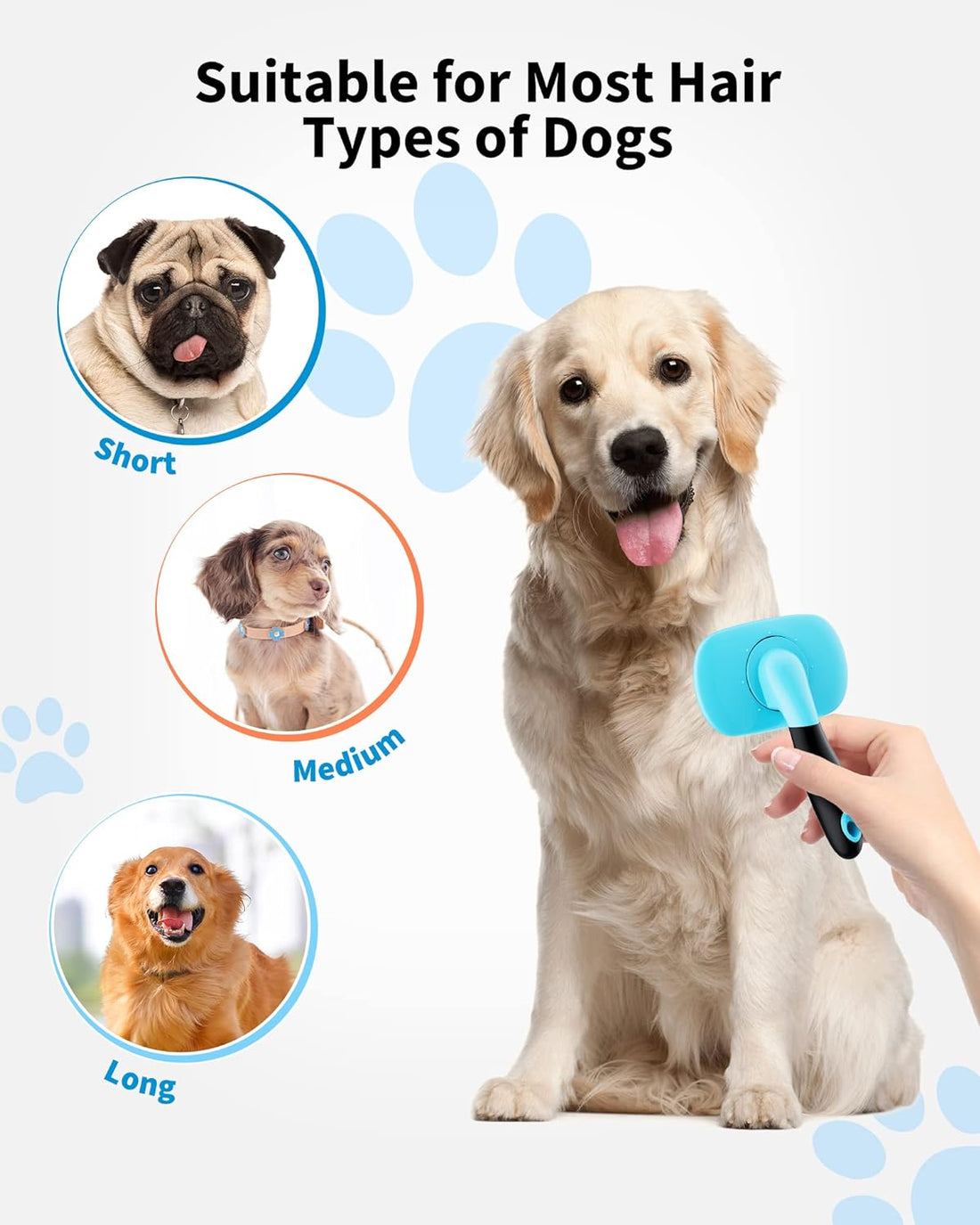 Pet Grooming Brush Shedding And Fur Removal Tool