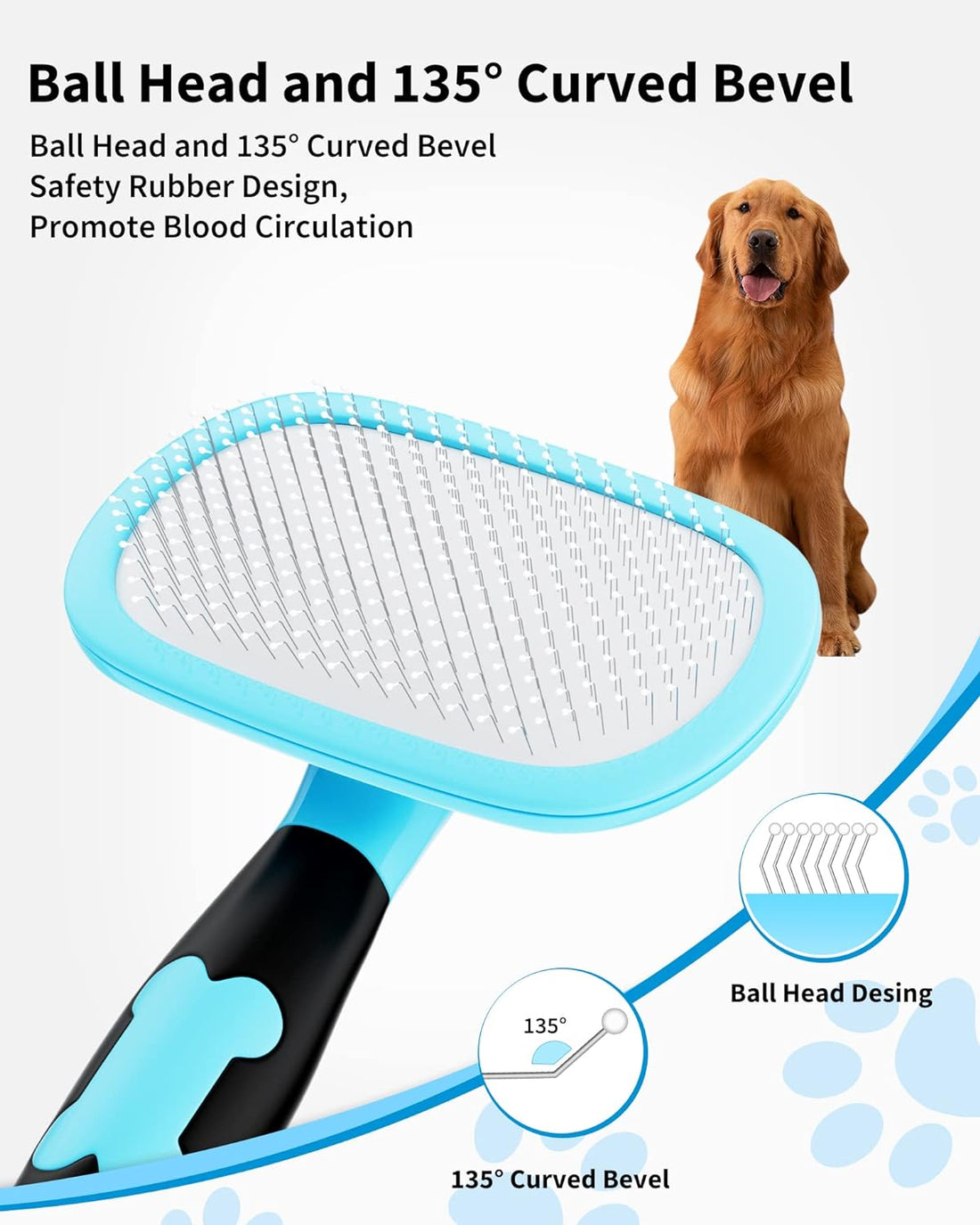 Pet Grooming Brush Shedding And Fur Removal Tool