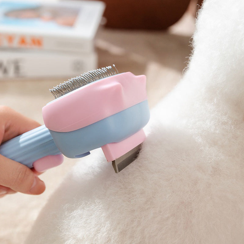 Pet Deshedding And Dematting Grooming Brush Reduces Shedding