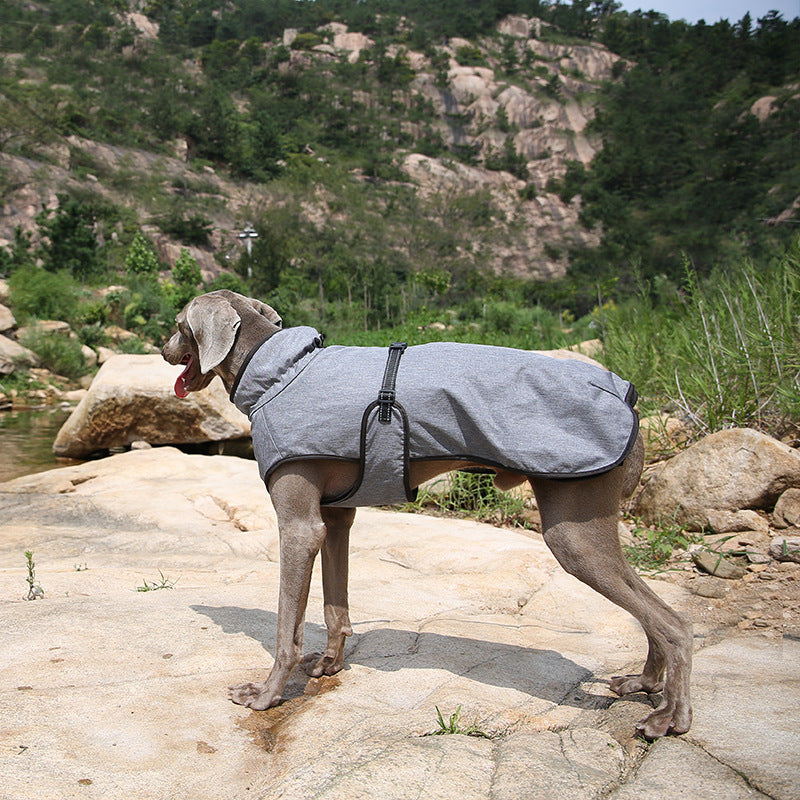 Warm Waterproof Pet Shell Jacket for Winter Outdoors