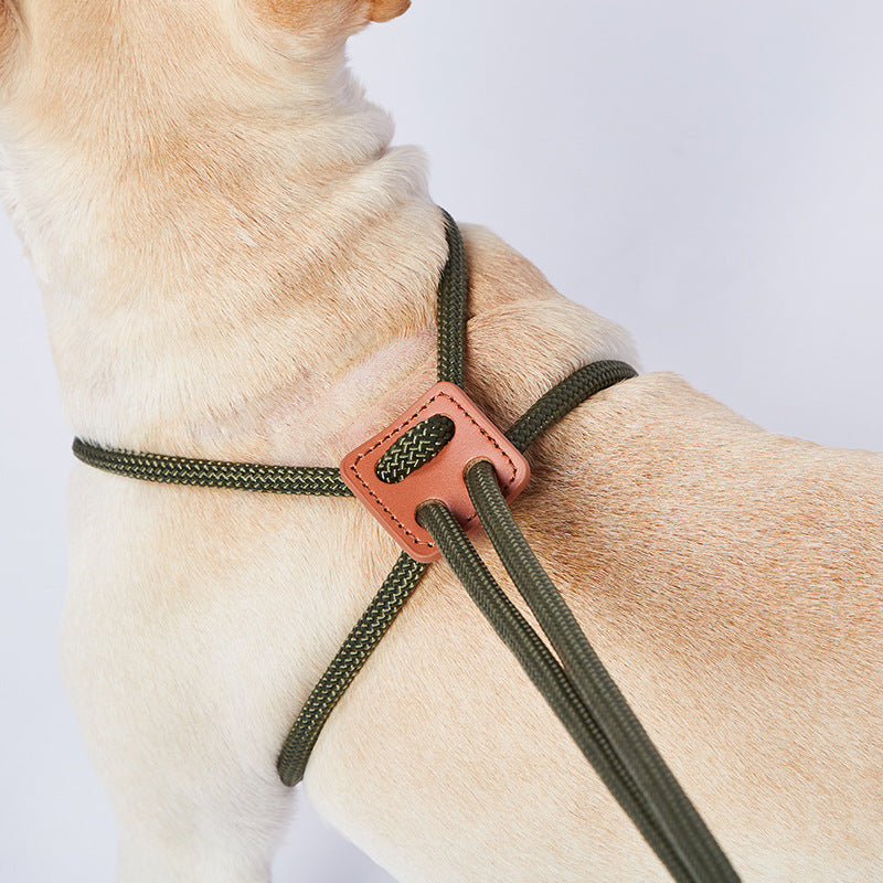 Chest Back Pet Leash Adjustable Durable Walking Harness
